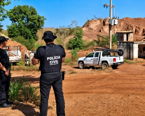 Mineradora é flagrada furtando energia e filho do dono é detido na cidade de Poconé